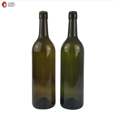 75cl Koyu yeşil Emberable yeşil şarap şişesi